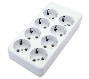 De-Pa Tse Belgeli 8lı Topraklı Grup Priz (3x1.5) 3 Metre Kablolu 