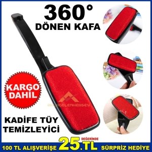 döner başlıklı sihirli kadife yüzey tüy toz temizleyici