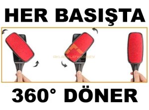 döner başlıklı sihirli kadife yüzey tüy toz temizleyici