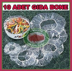 Gıda koruyucu sağlıklı yemek,tabak,tencere bonesi 10 ADET FARKLI ÖLÇÜ LASTİKLİ TENCERE YEMEK BONESİ