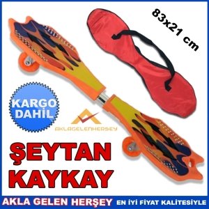 İKİ SİLİKON TEKERLEKLİ KIVRAK ŞEYTAN KAYKAYI KD