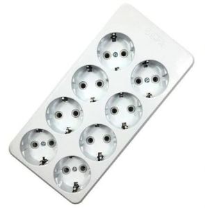 TSEGarantili 8li Klemensli Topraklı Grup Priz Yanmaz Özel Malzeme