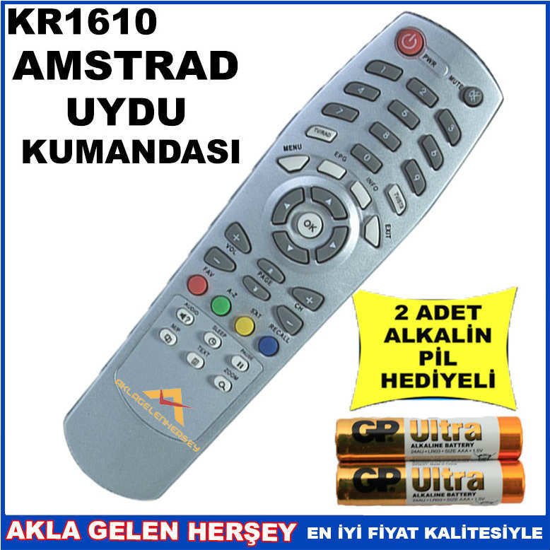 AMSTRAD UYDU CİHAZI Receiver KUMANDASI KR1610