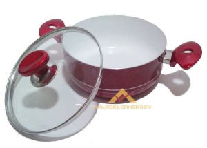 ASSOS 20 CM SERAMİK İÇ YÜZEYLİ DERİN TENCERE