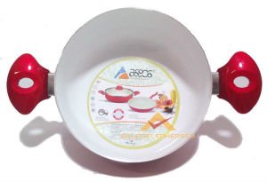 ASSOS 20 CM SERAMİK İÇ YÜZEYLİ DERİN TENCERE