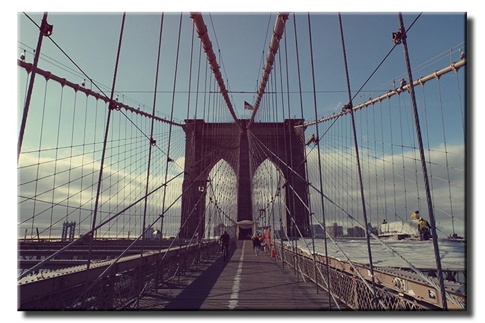 BROOKLYN KOPRUSU 6 değişen ölçü ORİJİNAL KANVAS TABLO
