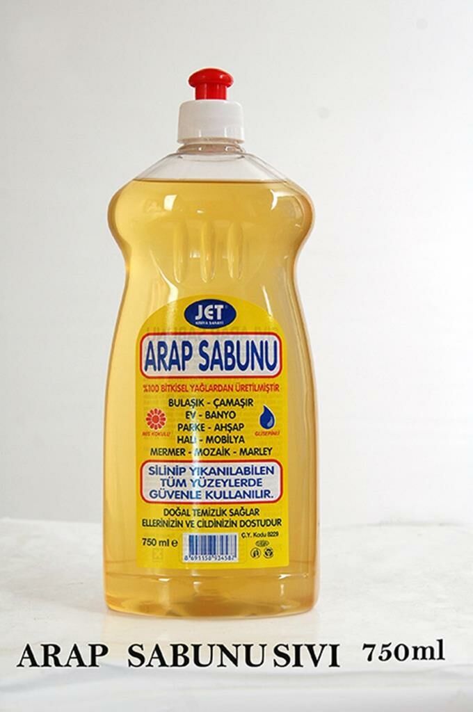Jet Sıvı Arap Sabunu 750 ml Doğal Temizlik