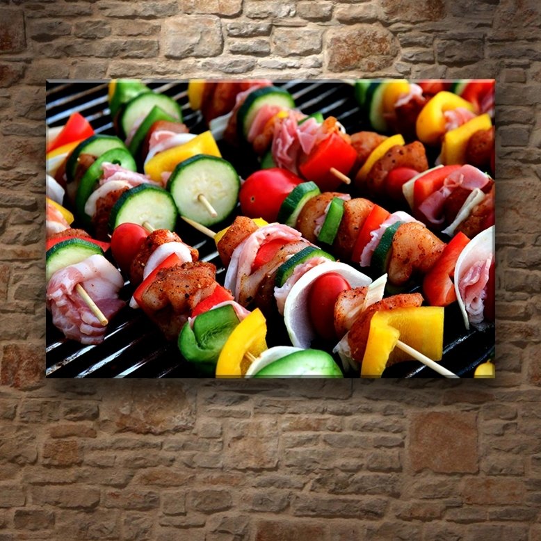 ŞİŞ KEBAP 7 değişen ölçü ORİJİNAL KANVAS TABLO