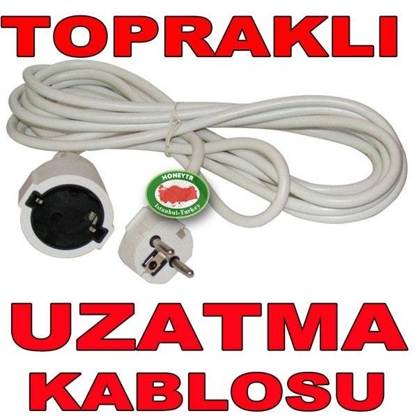 TOPRAKLI UZATMA KABLOSU TSE GARANTİLİ 30mt KABLO