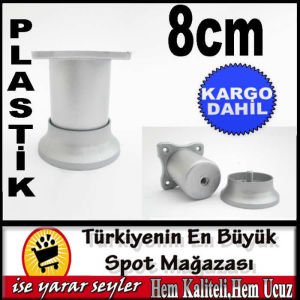 8cm ÇOK AMAÇLI KALIN,PLASTİK MOBİLYA AYAĞI KD