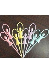 Suncook Plastik Balerin Sunum Kürdan Seti 10'lu 12 cm SC-412