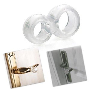 Elastiki Kapı Kolu Tamponu 4 Adet kapı çarpmasını önleyen duvar koruyucu silikon kapı tamponu