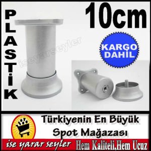 10cm ÇOK AMAÇLI KALIN,PLASTİK MOBİLYA AYAĞI KD