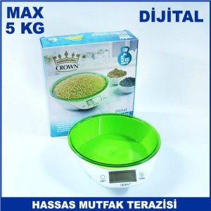 5 kg Kapasiteli Hassas Dijital Mutfak Terazisi Kaliteli ve Dayanıklı Mutfak Terazisi