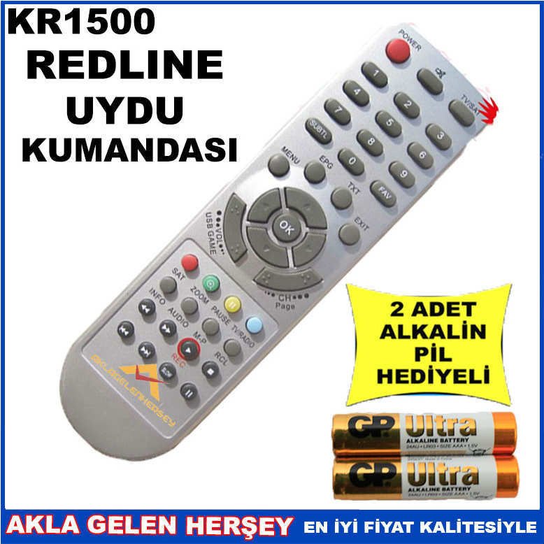 REDLİNE UYDU CİHAZI Receiver KUMANDASI KR1500