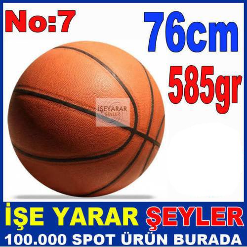 EN İYİ KALİTE 7 NUMARA STANDART BOYUT PROFESYONEL BASKETBOL TOPU SOKAK ve SALON OYUNU İÇİN İDEAL BOY