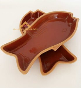 34cm 2'Lİ BÜYÜK TOPRAK GÜVEÇ LEVREK FIRIN TAVA -2