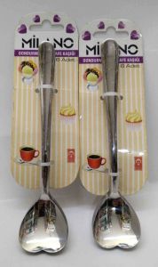 MİLANO Dondurma Ve Nescafe Kaşığı Kalpli 6 Adet B-4