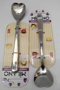 MİLANO Dondurma Ve Nescafe Kaşığı Kalpli 6 Adet B-4