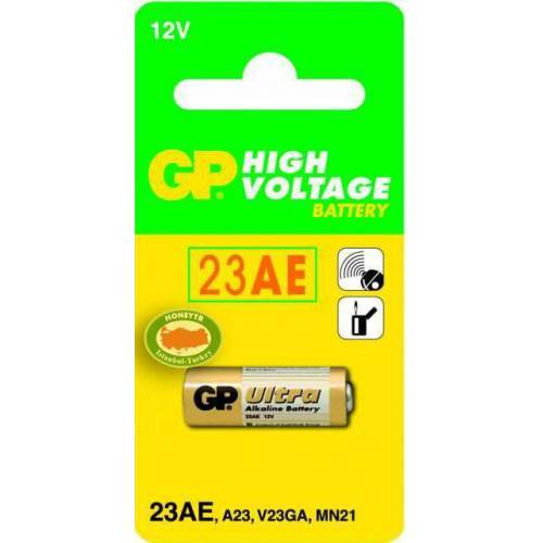 GP 23AE 12V ALKALİN KUMANDA PİLİ Ø10xh28mm
