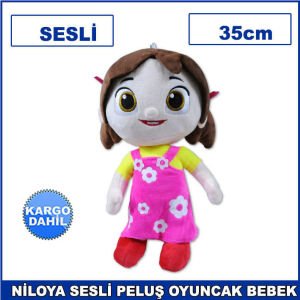 Niloya Sesli Oyuncak Peluş Bebek 35cm Kaliteli ve Dayanıklı - Yıkanabilir