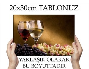 ŞARAPLAR& MİSKET ÜZÜMÜ 7 değişen ölçü ORİJİNAL KANVAS TABLO