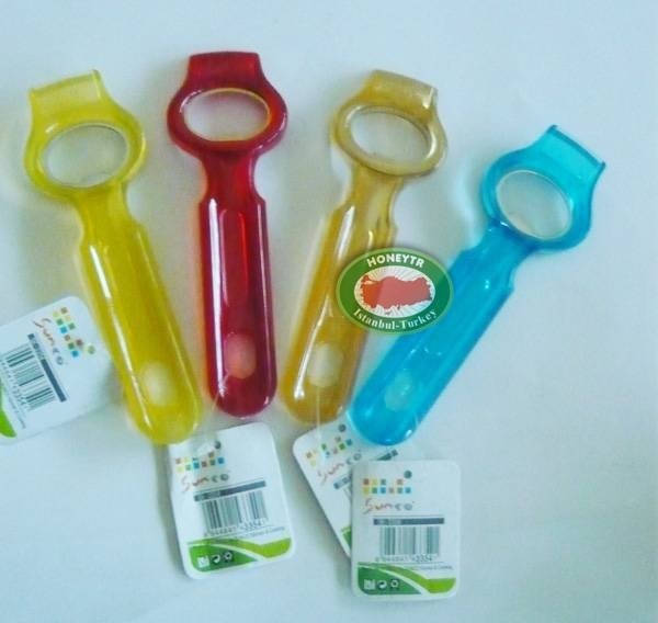 RENKLİ PLASTİK CAM ŞİŞE AÇACAKLAR (14cm uzunluk)