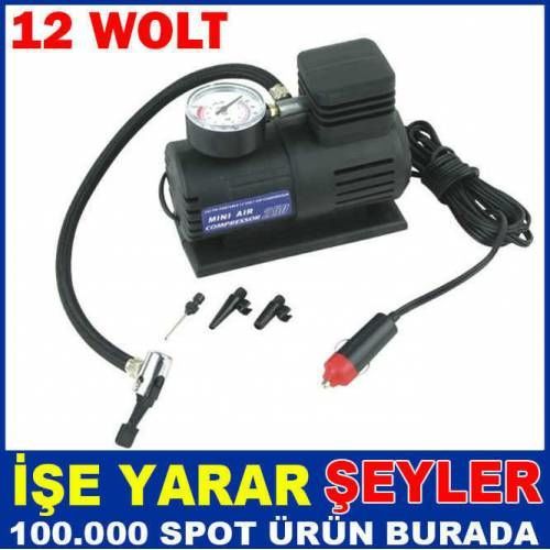 12 VOLT KALİTELİ VE SAĞLAM MİNİ ARAÇ KOMPRASÖRÜ
