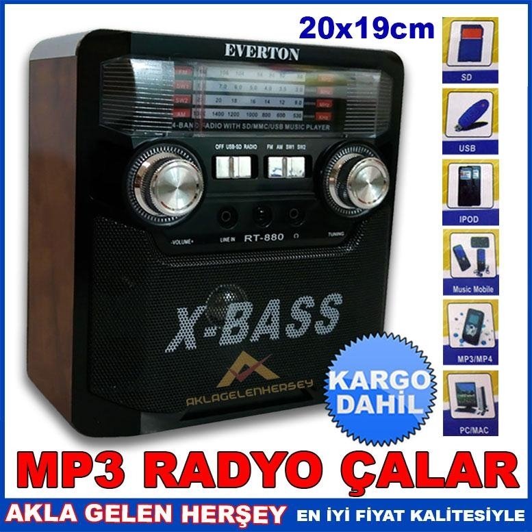NOSTALJİK 4 BAND TAŞINABİLİR HOPARLÖRLÜ RADYO KD