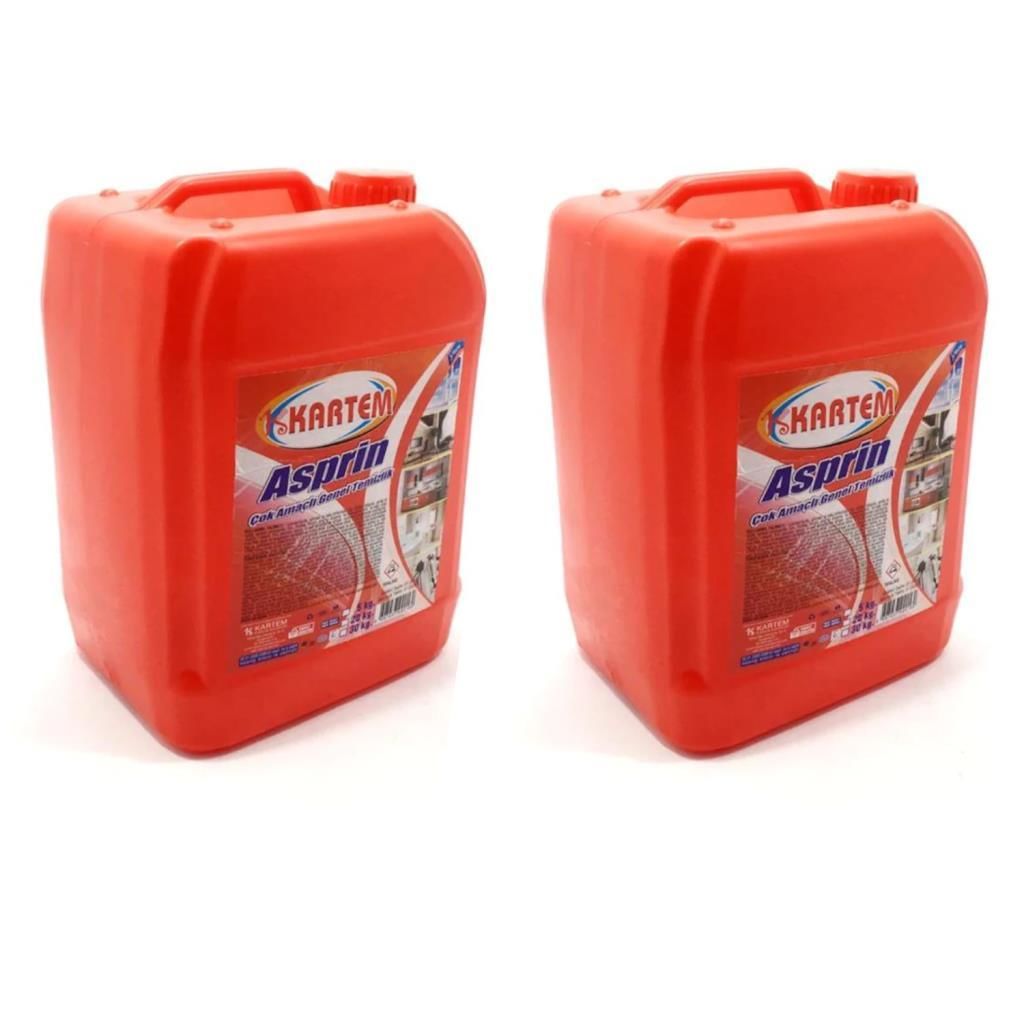 Asprin Çok Amaçlı Genel Temizlik 5ltx2bidon=10 lt Fiyatıdır