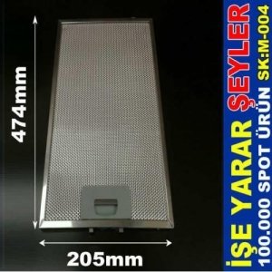 Koku,Duman,Buhar Emen 474x205mm Ankastre-Sürgülü Aspiratör Filtre