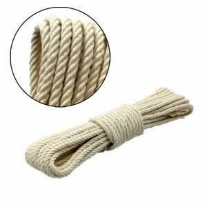 Boyasız Has Pamuktan Üretim 10 metre Naturel Çamaşır İpi Çamaşır Asma İpi- Sucuk,Pastırma Asma ipi