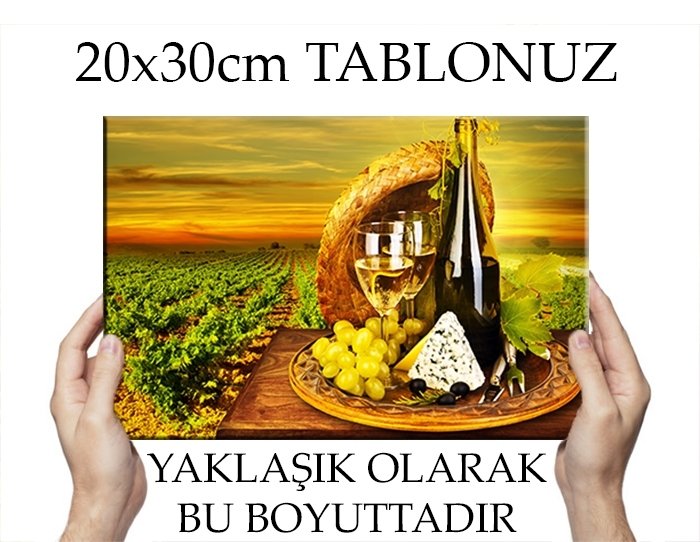 ŞAMPANYA SERVİSİ 7 değişen ölçü ORİJİNAL KANVAS TABLO