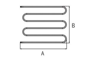 2250W Tost Makine Rezistansı K040 Ø8.5mm Ci-Ni 30x24Cm Kalite Orjinal Paslanmaz Türk Malı Resistanz