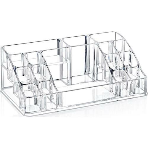 16 Bölmeli Geniş İç Hacimli Makyaj Organizeri Kozmetik ve Takı Düzenleyici