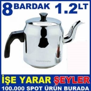 1.2 LT KÜÇÜK BOY KAHVECİ MODEL ÇELİK DEMLİK