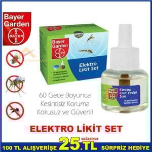 BAYER GARDEN SİVRİSİNEK İLACI ELEKTRO LİKİT SET