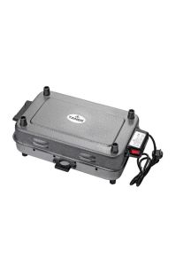 Taner Lüx Büyük Boy 37*23cm Elektrikli Izgara Alüminyum Gövde Kapaklı Mangal Barbekü 4şiş Kebap Ocak