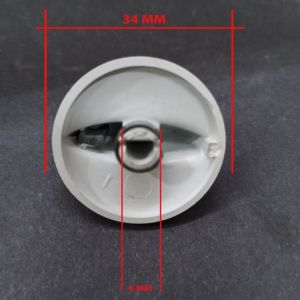 2 Adet Ocak Düğmesi 34mm Dış Çaplı 6mm Yuva Çaplı Yarımay Model 2 Adet Fiyatıdır