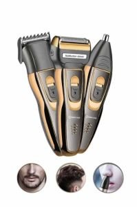 3 Başlıklı Şarjlı Profesyonel Tıraş Makinesi