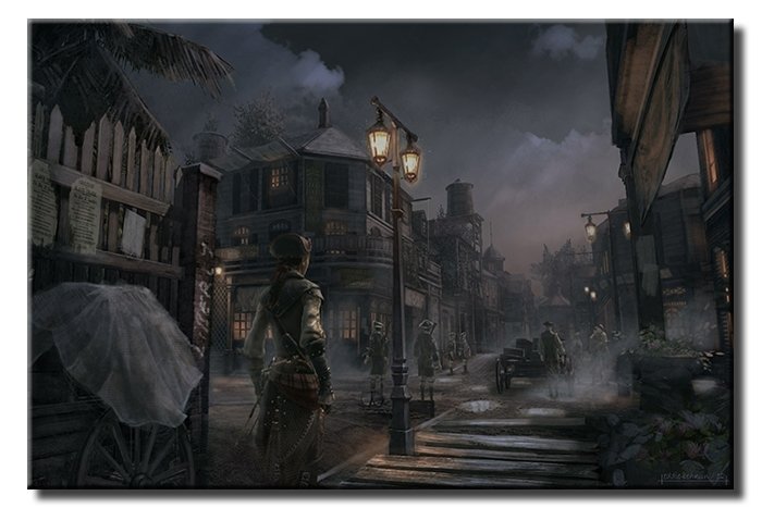 ASSASSINS CREED 3 6 değişen ölçü ORİJİNAL KANVAS TABLO