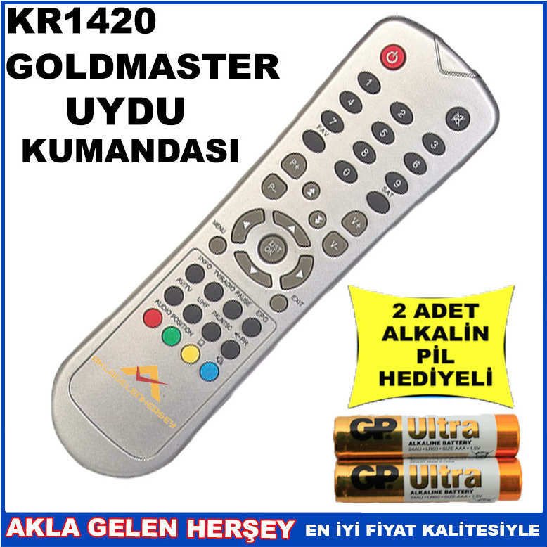 GOLDMASTER UYDU CİHAZI Receiver KUMANDASI KR1420