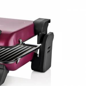 Sinbo SSM-2539 Mürdüm Renk Çok Fonksiyonlu Tost Makinesi Barbekü ve Izgara Büyük Boy