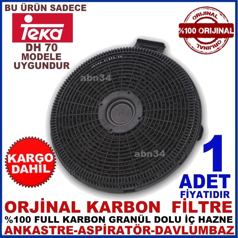 TEKA ANKASTRE DAVLUMBAZ FİLTRESİ DH 70 MODEL FİLTRE-1015