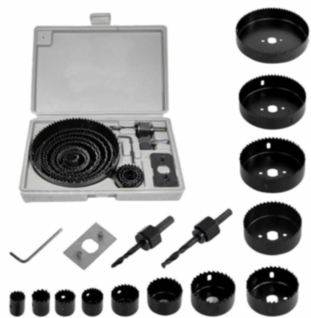 16 Parça Panç Seti Ahşap Kartonpiyer Sunta Alçıpan Delici Testere Takımı Profesyonel Buat Açma Seti