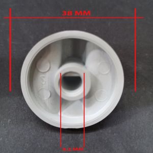 2 Adet Ocak Düğmesi 38mm Dış Çaplı 8.2mm Yuva Çaplı Yarımay Model 2 Adet Fiyatıdır