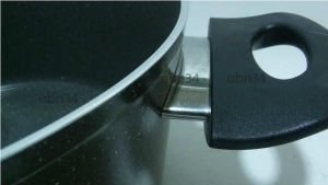 20cm Döküm Alüminyum Granit Tencere Full Granit Kaplama Cam Kapakli Ezme Alüminyum Derin Tencere