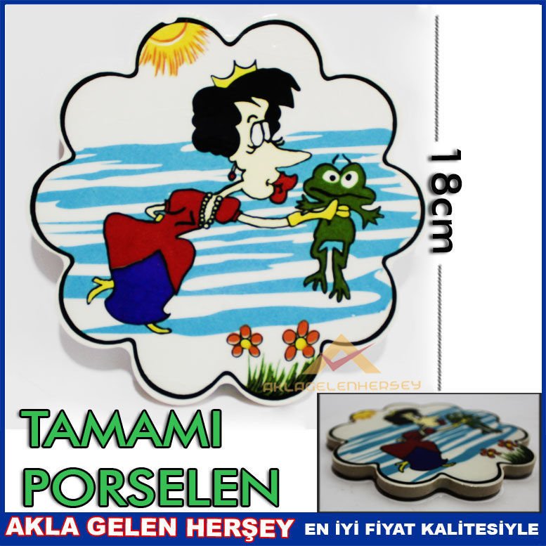 KURBAĞAPRENS 18cm KALIN PORSELEN KAYMAZ NİHALE 