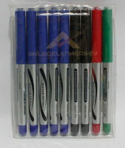 ROLLER TİP KILIF İLE 4 RENK 9 ADET PİLOT KALEM