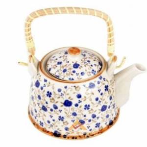 DAYANIKLI ÖZEL DESENLİ TEKLİ PORSELEN DEMLİK